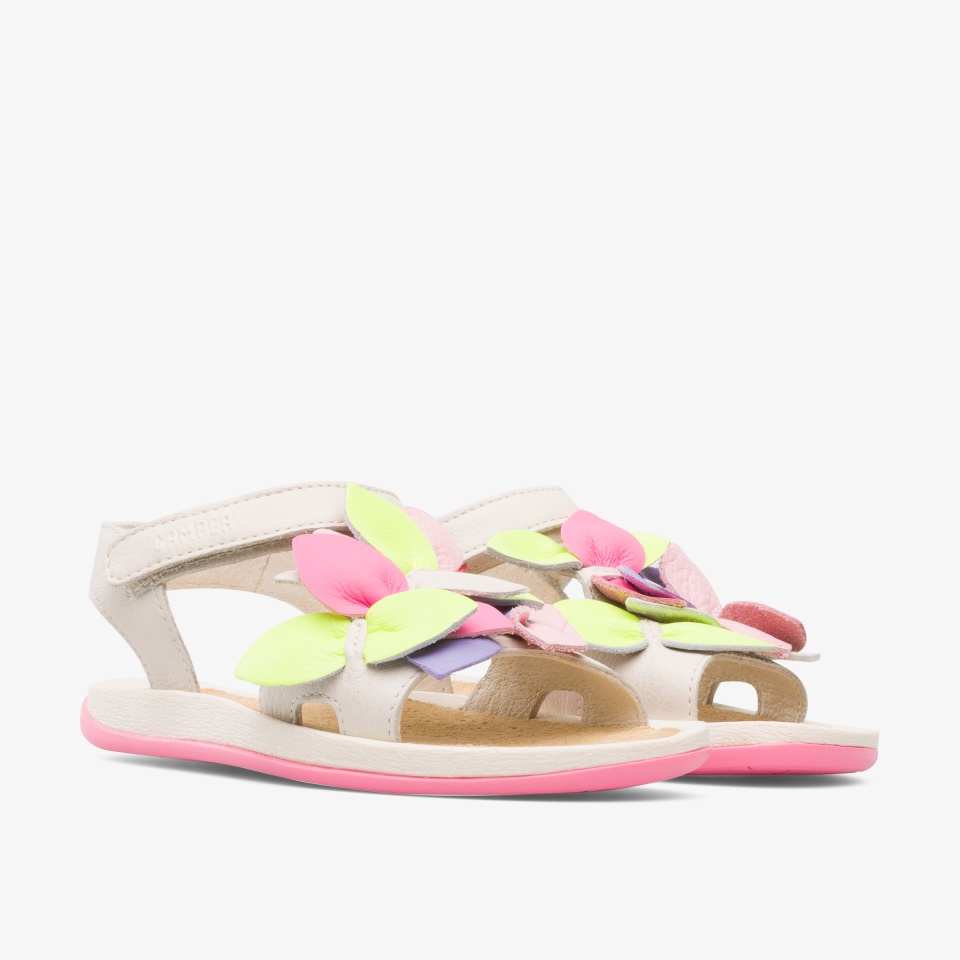 Sandalias Camper Twins Niña - Beige/Multicolor | Camper Online + 8573AUZSR